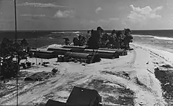 Old military barracks on a tropical island