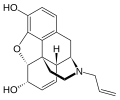 Chemical structure of Nalorphine.