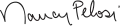 Cursive signature in ink