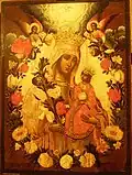 Bogomater of the "Unfading Flower" (Неувядаемый Цвет) type (18th century, Tretyakov Gallery)