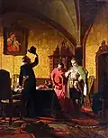 False Dmitriy I takes an oath of allegiance to Sigismund III, by Nikolai Nevrev (1874).