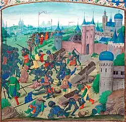 A depiction from a medieval manuscript