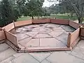 Octagonal space on the left side of tomb