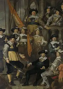 The Company of Captain Albert Bas and Lieutenant Lucas Conijn (1645) by Govert Flinck