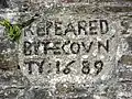 Simple carving, Cornwall, 1689[107]
