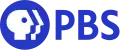 PBS logo, a three P-head followed by the "PBS" wordmark