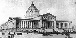 The drawings for the unfinished Palacio Legislativo Federal by Émile Bénard