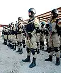 Peshmerga Special Forces gathered near the Syrian border in 2014