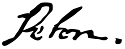 Peter the Great's signature