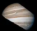 Jupiter close up as imaged by Pioneer 10