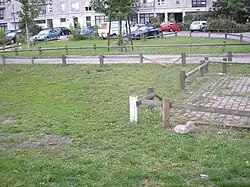 A side angle view of the site in July 2007