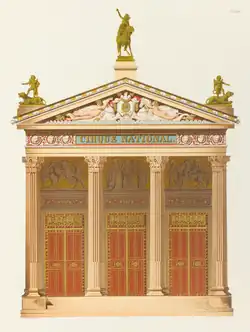 Neoclassical&nbsp;– Polychromatic façade of the Cirque Nationale, Paris, by Jakob Ignaz Hittorff, 1840[48]