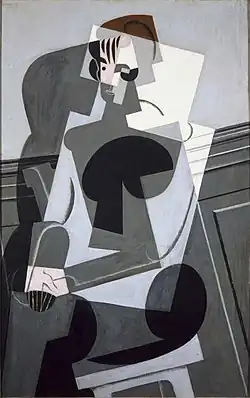 Juan Gris, October 1916, Portrait of Josette, oil on canvas, 116 x 73 cm