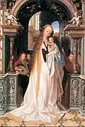 Madonna and Child Surrounded by Angels by Quentin Matsys, c. 1509