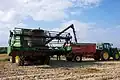 Industrial hemp seed harvesting machine in France