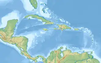 Guantanamo Bay detention camp is located in Caribbean