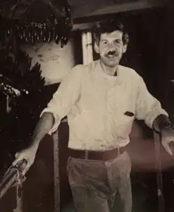 Stephen Jay Gould at the AMNH (c. 1985) next to the very same T. rex specimen which inspired him to become a paleontologist at age 5.