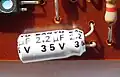 Capacitor from a Sanyo CZ-8127 calculator