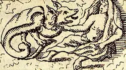 Prudentia (Prudence), with a serpent