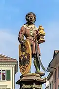 Mohrenbrunnen&nbsp;[de]: fountain statue depicting Caspar of the Biblical Magi
