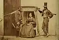 Lady in a litter being carried by enslaved people province of São Paulo in Brazil, c. 1860