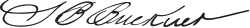Cursive signature in ink