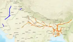 South Asian dolphin range