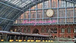 Interior view of Tracey Emin’s “I Want My Time With You” installation at St Pancras International