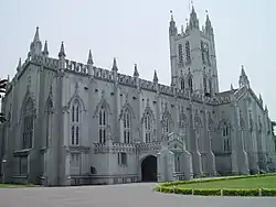 St. Paul's CNI Cathedral, Calcutta is one of the finest examples of Gothic Revival architecture in India.[186]