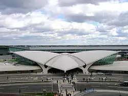 Front view of the terminal