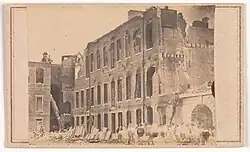 Right angle gorge of Ft Sumter—Sally port is at right