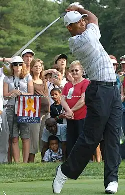 Tiger Woods was born to an African-American father with partial European and Native American ancestry and a Thai mother with partial Chinese and Dutch ancestry.
