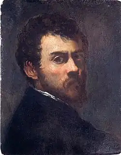 Self-Portrait as a Young Man by Tintoretto,  1548