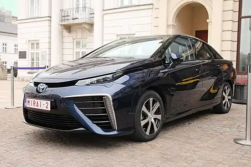 Toyota Mirai hydrogen fuel cell car