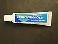 A tube of hydrocortisone cream, purchased over-the-counter