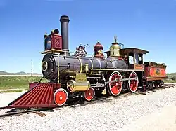 A replica of UP# 119 at Golden Spike National Historic Siter