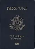 Cover of a biometric passport issued since 2007