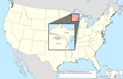 Map of the change to the United States in central North America on October 8, 1923