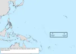Map of the change to the United States in the Pacific Ocean on October 28, 1856