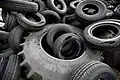 Used tires often hold stagnant water and are a breeding ground for many species of mosquitoes. Some species such as the Asian tiger mosquito prefer manmade containers, such as tires, in which to lay their eggs. The rapid spread of this aggressive daytime feeding species beyond their native range has been attributed to the used tire trade.[71][83]