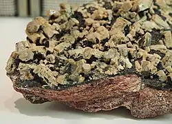 Vanadinite that does not show the characteristic red colour