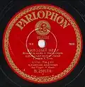 Vertinsky Parlophone B.23017, made in Germany