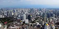 A lot of high-rise buildings
