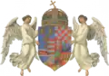 Coat of arms of Transylvania in the coat of arms of the Kingdom of Hungary (1915–1918)