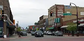 Downtown Detroit Lakes along Washington Avenue