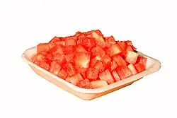 Watermelon cubes