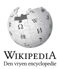 Wikipedia logo displaying the name "Wikipedia" and its slogan: "The Free Encyclopedia" below it, in West Flemish