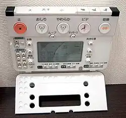 The HMI of a toilette (in Japan)