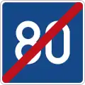 End of recommended speed