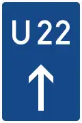 Sign 460-30 Detour (Autobahn)